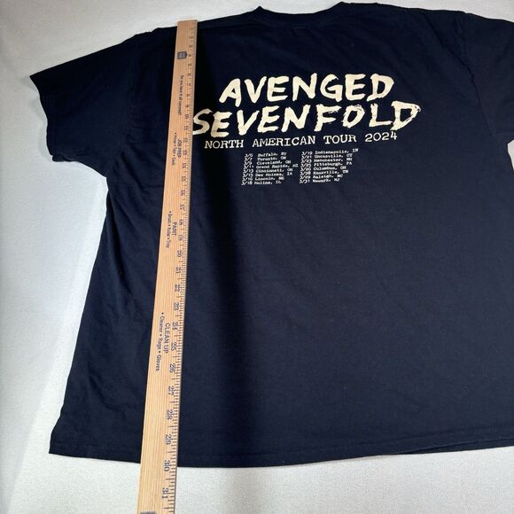 2024 Avenge Sevenfold “North American Tour” Concert Shirt Size 2XL Grunge Gothic - Picture 8 of 8
